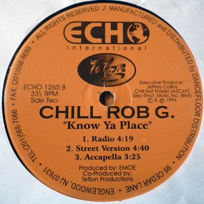 Chill Rob G : Let Me Know Something (12")