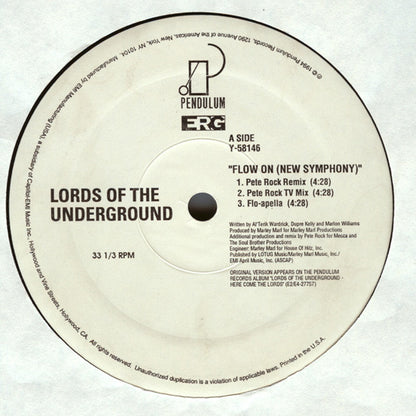 Lords Of The Underground : Flow On (New Symphony) (12")