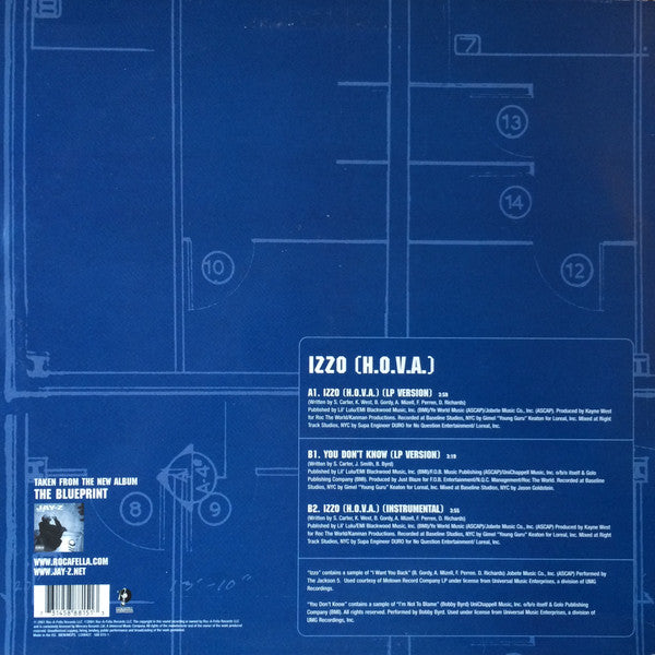 Jay-Z : Izzo (H.O.V.A.) (12", Single)