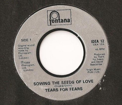 Tears For Fears : Sowing The Seeds Of Love (7", Single, Inj)