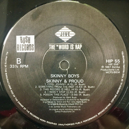 Skinny Boys : Skinny & Proud (LP, Album)