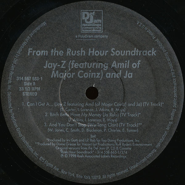 Jay-Z Featuring Jah* & Amil : Can I Get A... (12")