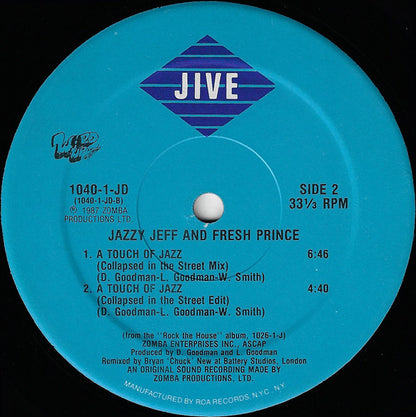 D.J. Jazzy Jeff And The Fresh Prince* : A Touch Of Jazz (12")