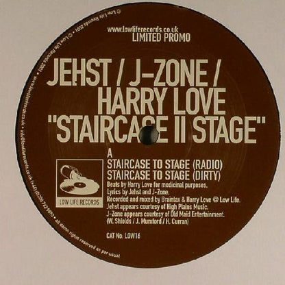 Jehst / J-Zone / Harry Love : Staircase II Stage (12", Ltd, Promo)