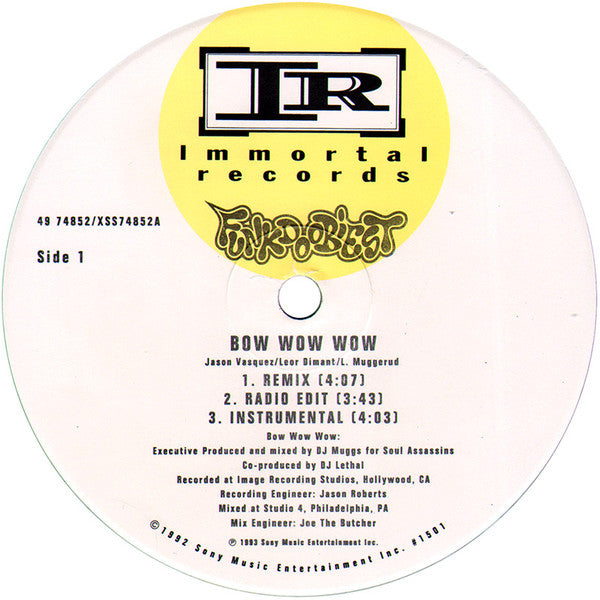 Funkdoobiest : Bow Wow Wow (12", Cle)