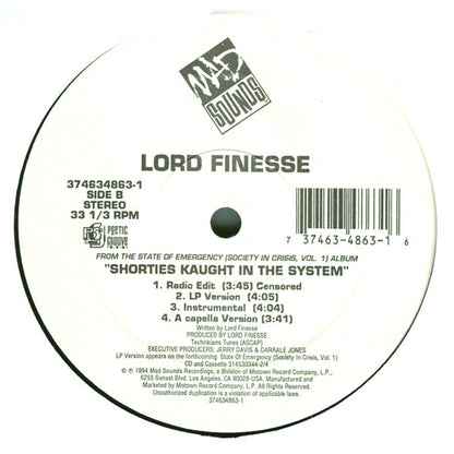 J.R. Swinga / Lord Finesse : Chocolate City / Shorties Kaught In The System (12")