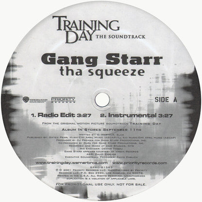 Gang Starr : Tha Squeeze (12", Promo)