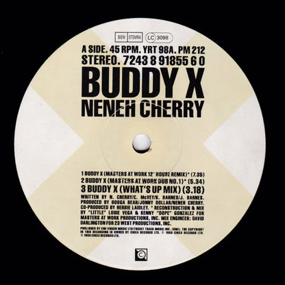 Neneh Cherry : Buddy X (12", Single)