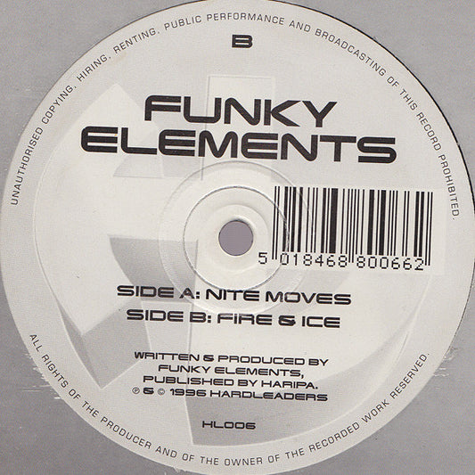 Funky Elements* : Nite Moves / Fire & Ice (12")