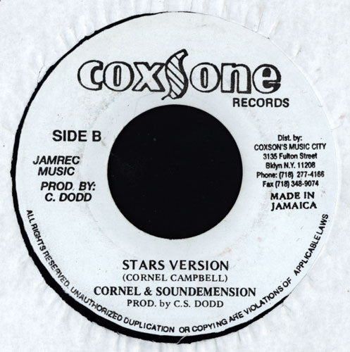 Cornel Campbell* : Stars (7", RE)