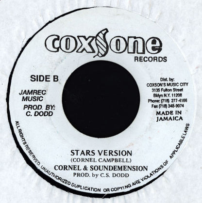 Cornel Campbell* : Stars (7", RE)