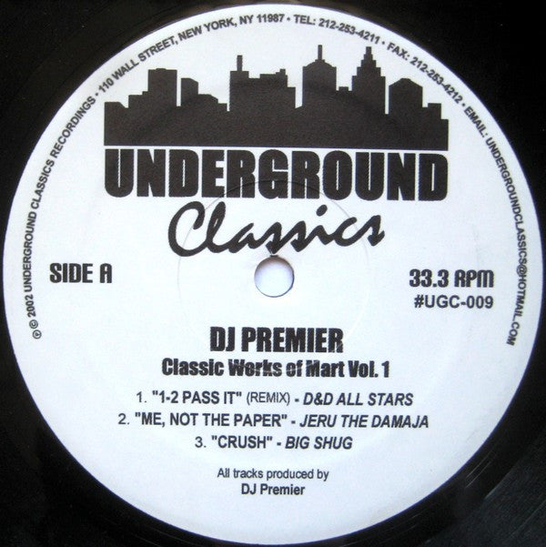 DJ Premier : Classic Works Of Mart Vol. 1 (12", Unofficial)