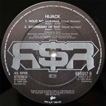 Hijack (2) : The Badman Is Robbin' (12")