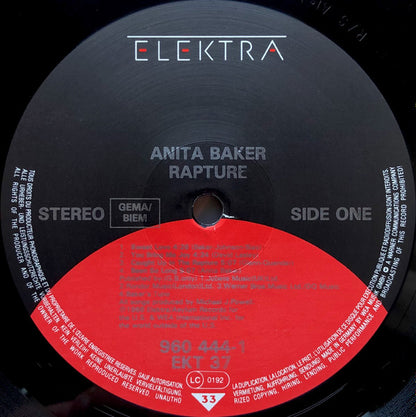 Anita Baker : Rapture (LP, Album)