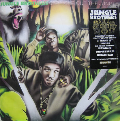 Jungle Brothers : Straight Out The Jungle (LP, Album + 12", Ltd)
