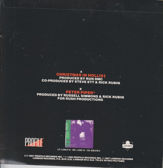 Run-D.M.C.* : Christmas In Hollis (7", Single)