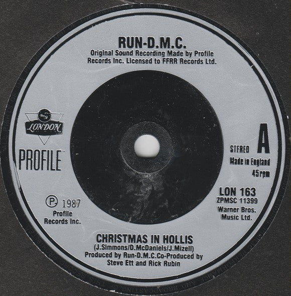 Run-D.M.C.* : Christmas In Hollis (7", Single)