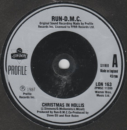 Run-D.M.C.* : Christmas In Hollis (7", Single)