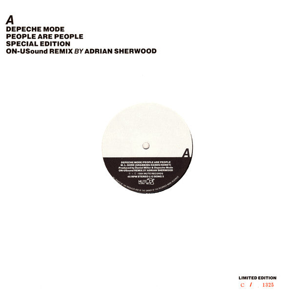Depeche Mode : People Are People (ON-USound Remix By Adrian Sherwood) (12", Single, Ltd, Num, S/Edition)