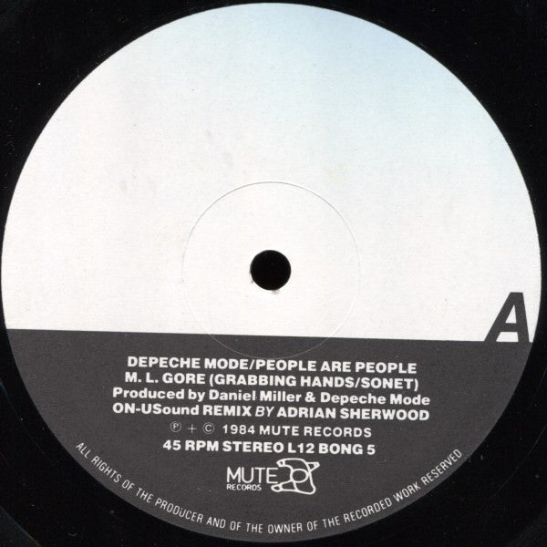 Depeche Mode : People Are People (ON-USound Remix By Adrian Sherwood) (12", Single, Ltd, Num, S/Edition)