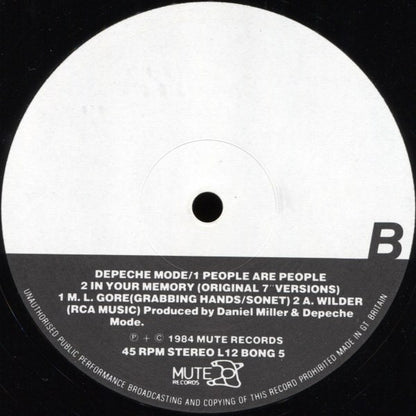 Depeche Mode : People Are People (ON-USound Remix By Adrian Sherwood) (12", Single, Ltd, Num, S/Edition)