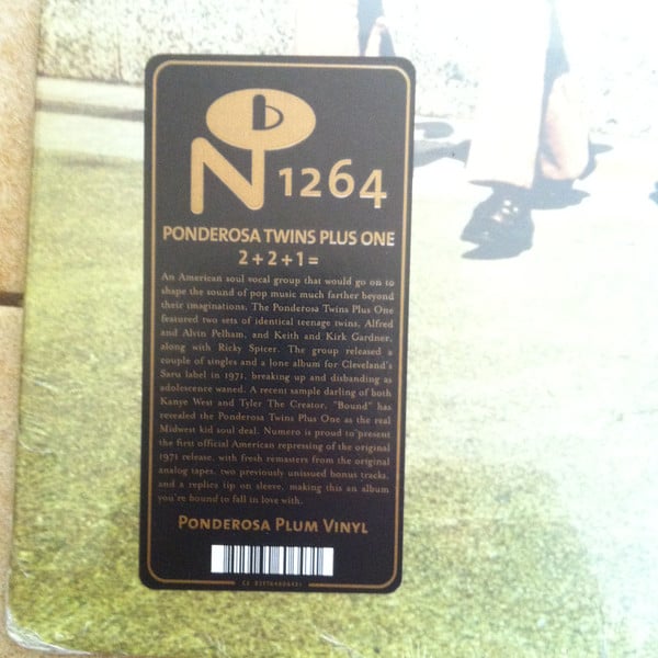 Ponderosa Twins + One : 2+2+1= Ponderosa Twins Plus One (LP, Album, RE, Pon)