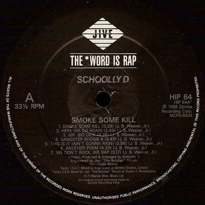 Schoolly D : Smoke Some Kill (LP, Album)