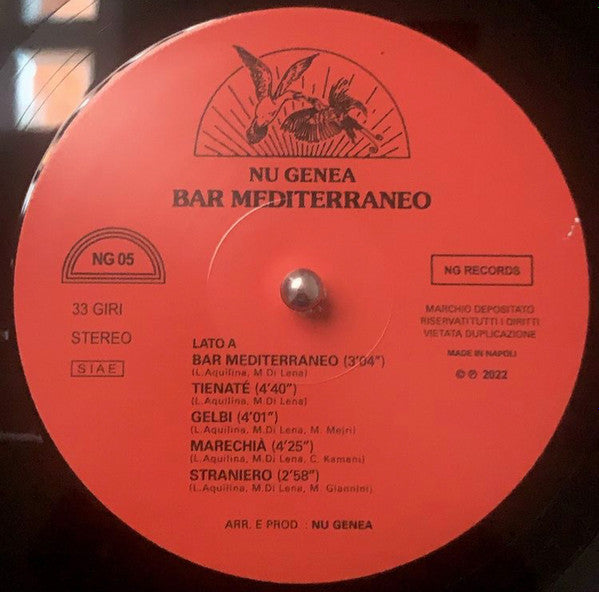 Nu Genea : Bar Mediterraneo (LP, Album)