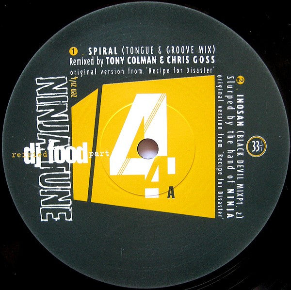 DJ Food : Refried Food Pts. 3 And 4 (2x12")