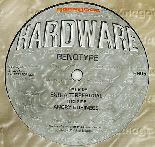 Genotype : Extra Terrestrial / Angry Business (12")