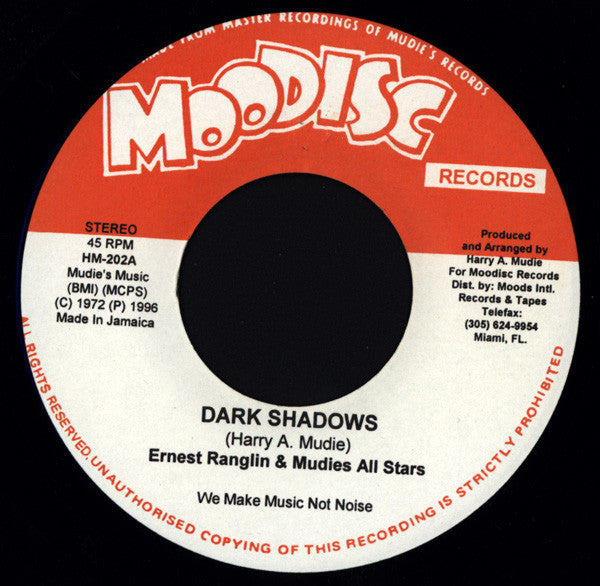 Ernest Ranglin & Mudies All Stars / Mudies All Stars : Dark Shadows / Serious Business (7", RE)