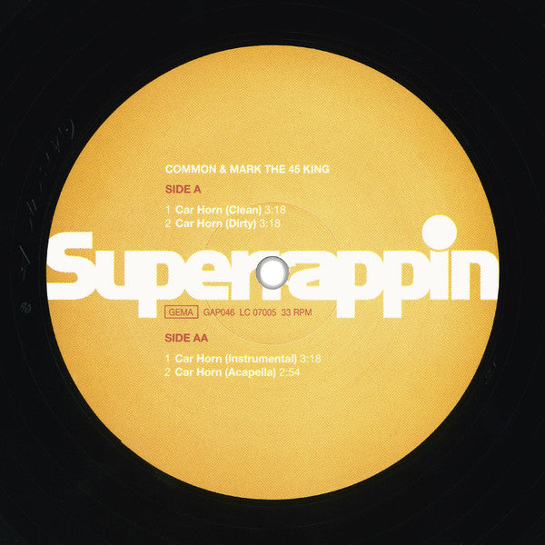 Common & Mark The 45 King* : Car Horn (12")