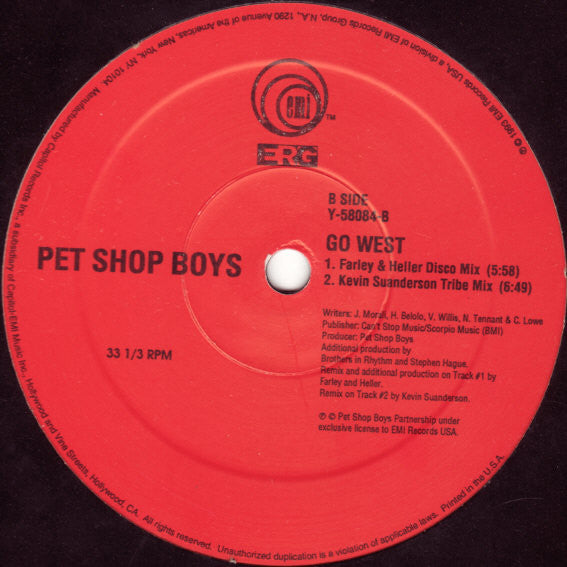 Pet Shop Boys : Go West (12")
