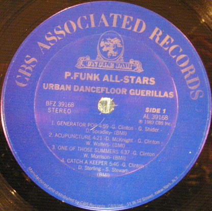 P-Funk All Stars : Urban Dancefloor Guerillas (LP, Album, Pit)