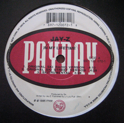 Jay-Z : In My Lifetime (12")