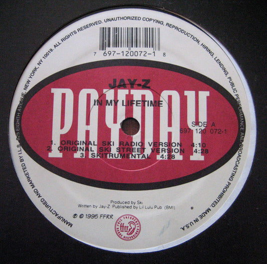 Jay-Z : In My Lifetime (12")