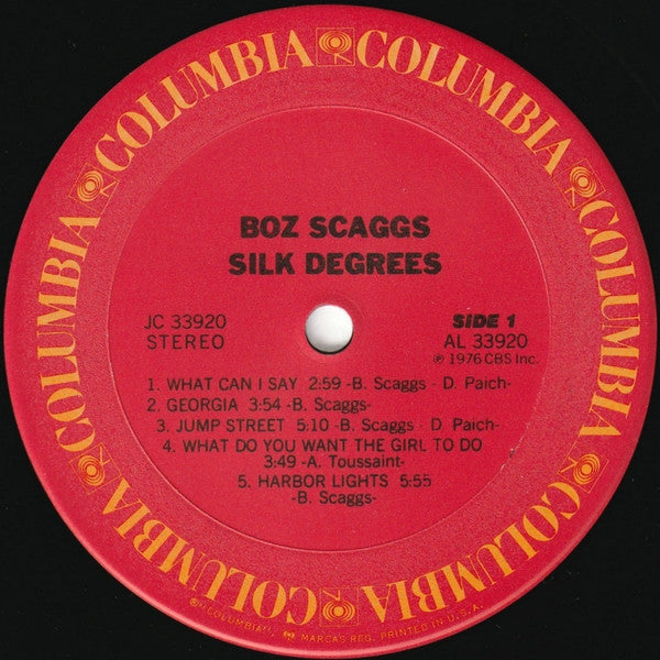 Boz Scaggs : Silk Degrees (LP, Album, RE, Car)