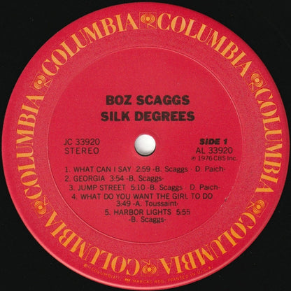 Boz Scaggs : Silk Degrees (LP, Album, RE, Car)
