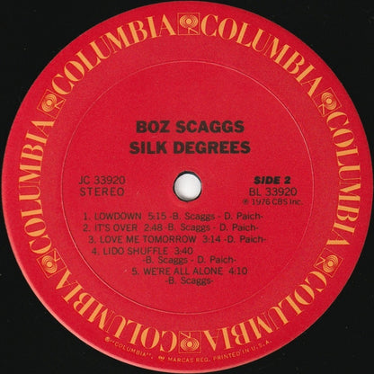Boz Scaggs : Silk Degrees (LP, Album, RE, Car)