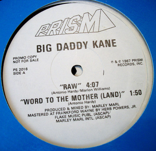 Big Daddy Kane : Raw / Word To The Mother (Land) (12", Promo)
