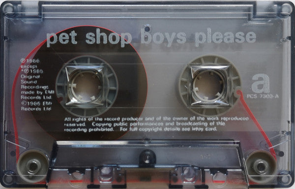 Pet Shop Boys : Please (Cass, Album, RE)