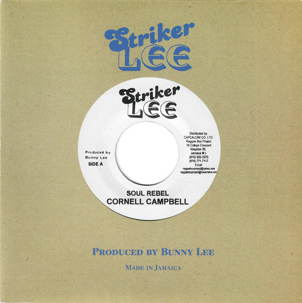 Cornell Campbell : Soul Rebel (7")