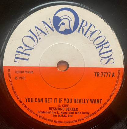 Desmond Dekker : You Can Get It If You Really Want (7", Single, Sol)