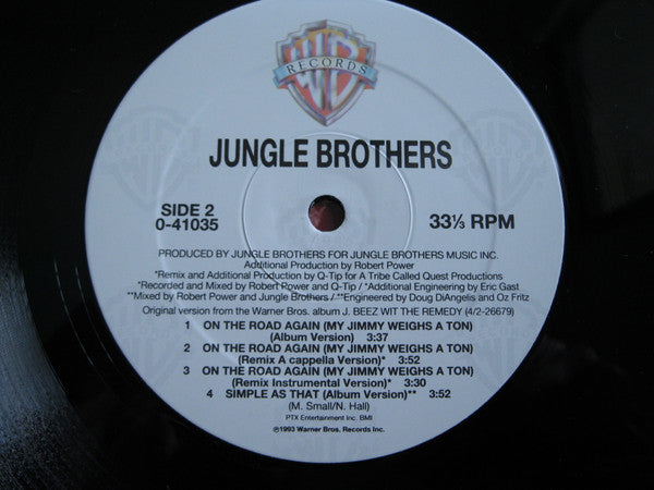Jungle Brothers : On The Road Again / Simple As That (12")