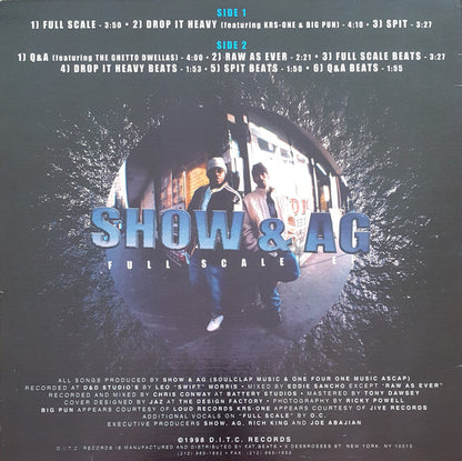 Showbiz & A.G. : Full Scale EP (12", EP)