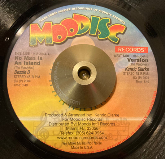 Dezzie D* : No Man Is An Island (7")