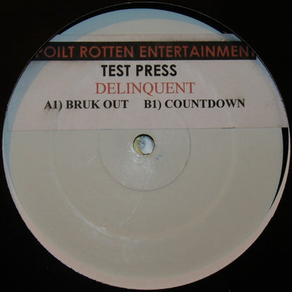 Delinquent : Bruk Out / Countdown (12", TP, W/Lbl, Sti)