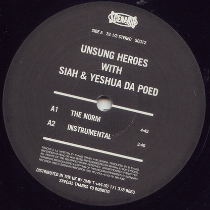 Unsung Heroes : The Norm / Transatlantic (12", Single)