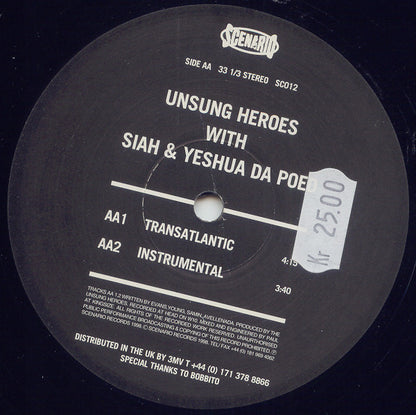 Unsung Heroes : The Norm / Transatlantic (12", Single)