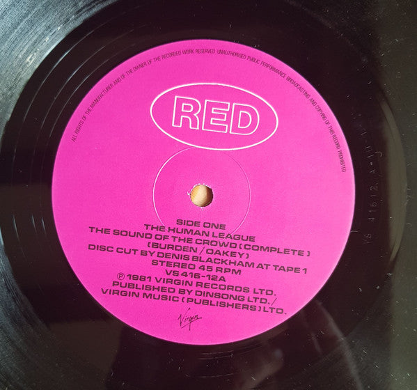 The Human League : The Sound Of The Crowd (12", Single)